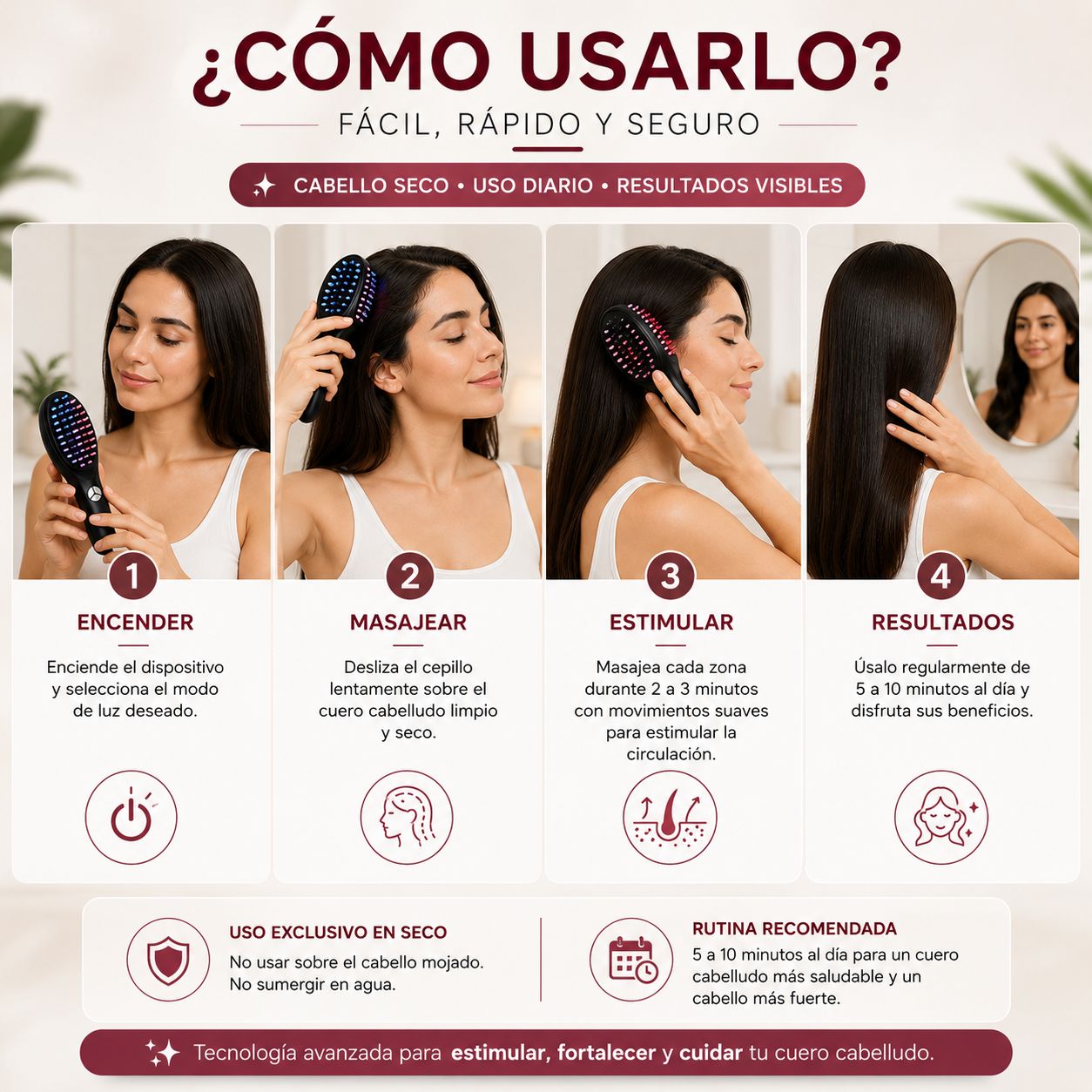 Cepillin - el cepillo que cuida tu cabello desde la raiz